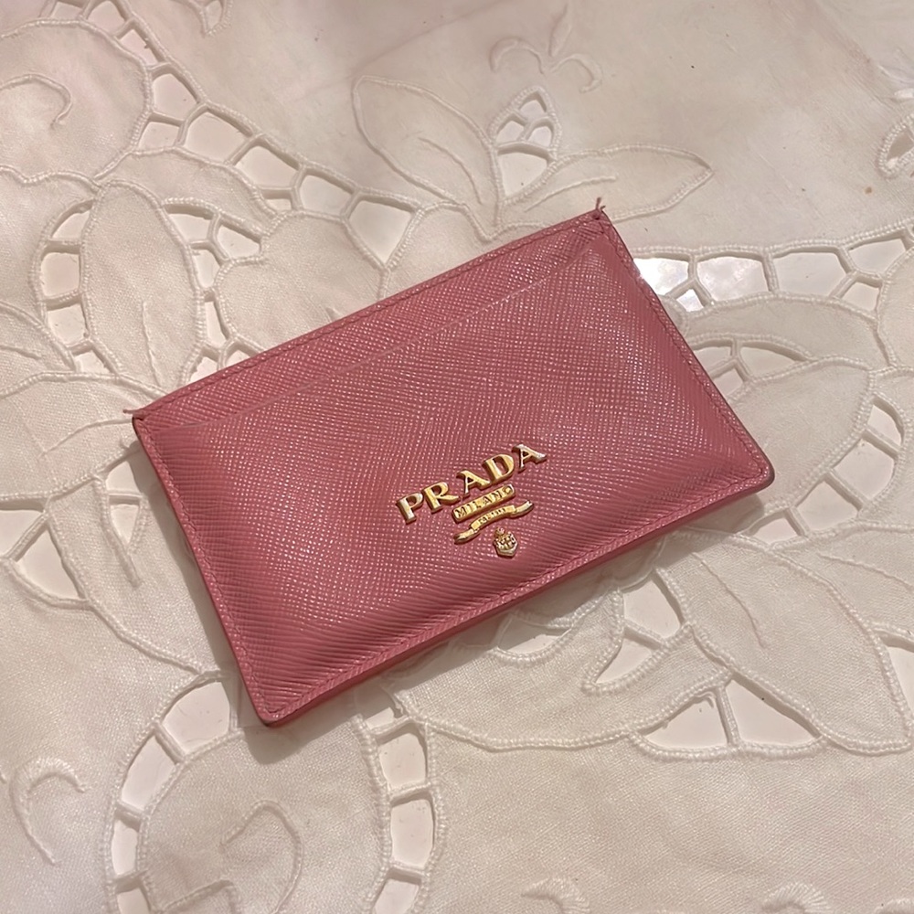 Authentic Prada Hot Pink Card Holder